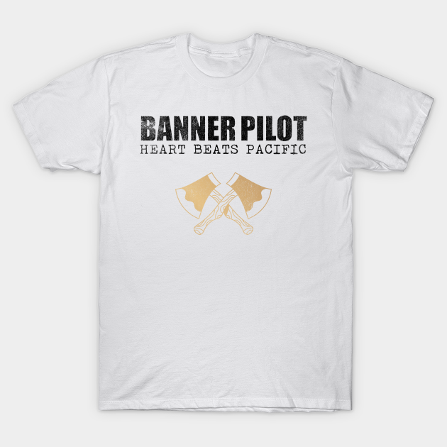 Banner Pilot Heart Beats Pacific Banner Pilot TShirt TeePublic